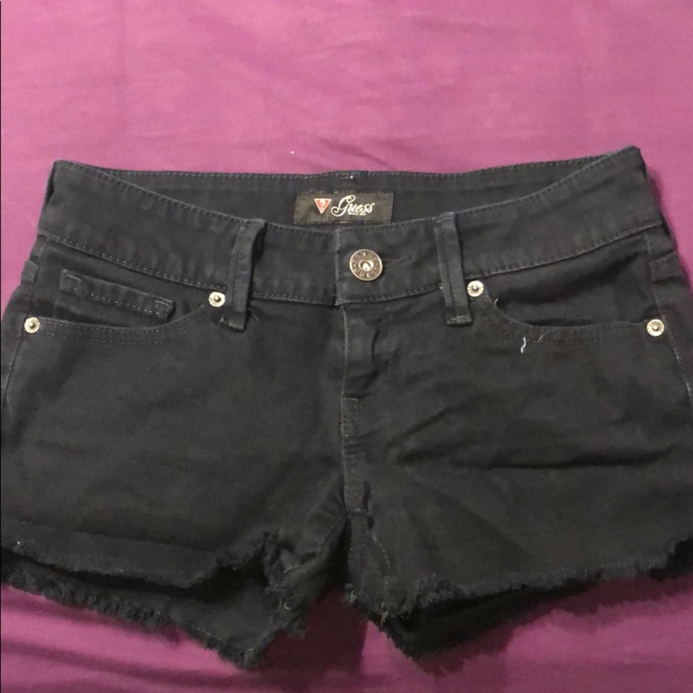 Black jean shorts!